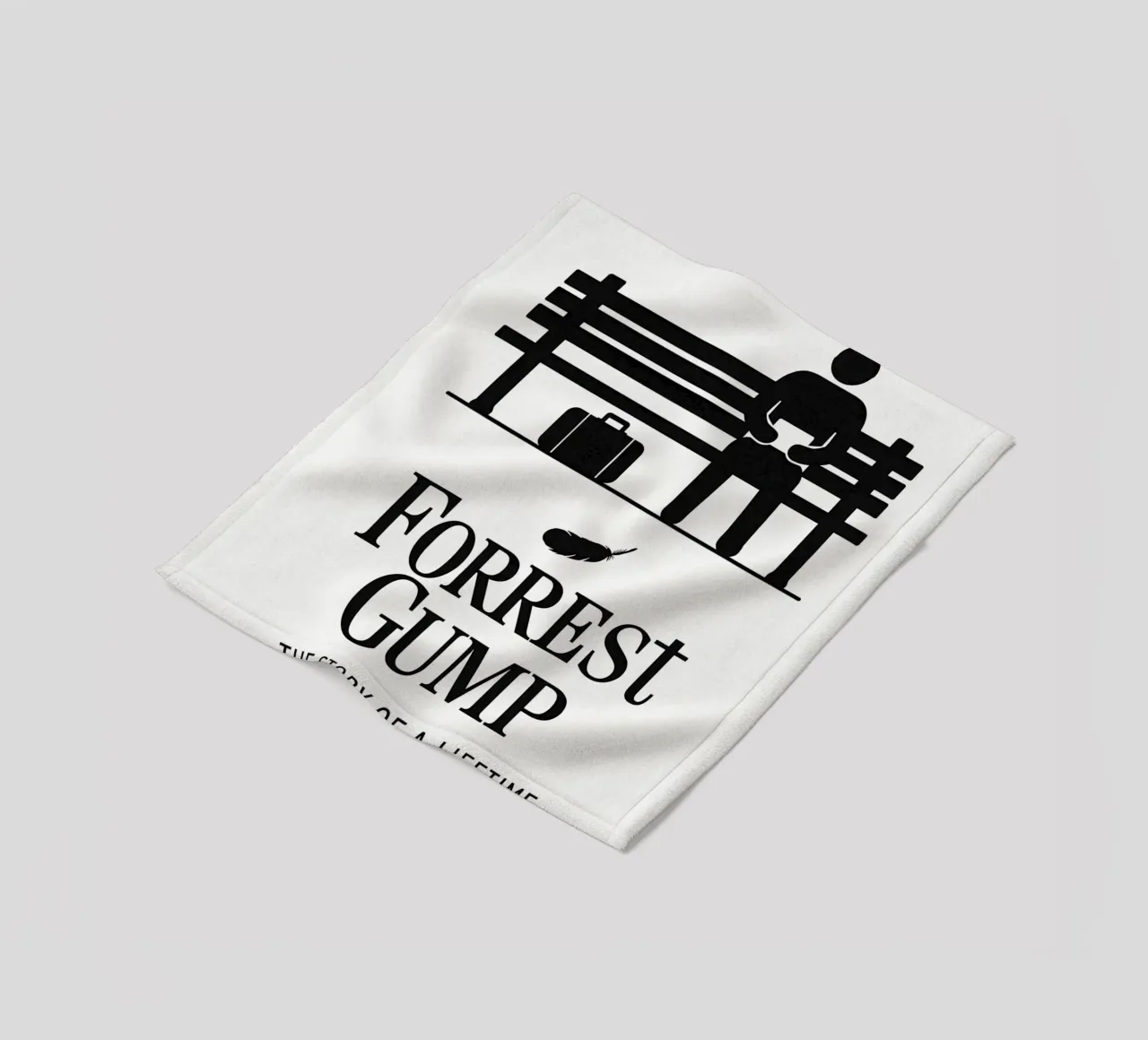 Forrest Gump Print coperta in pile da MoviesArt