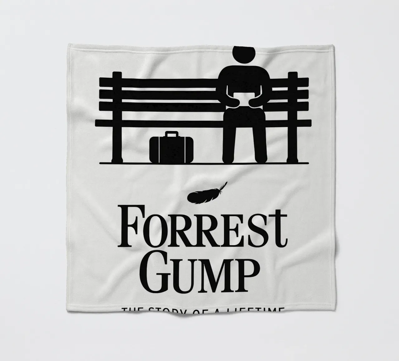 Forrest Gump Print coperta in pile da MoviesArt