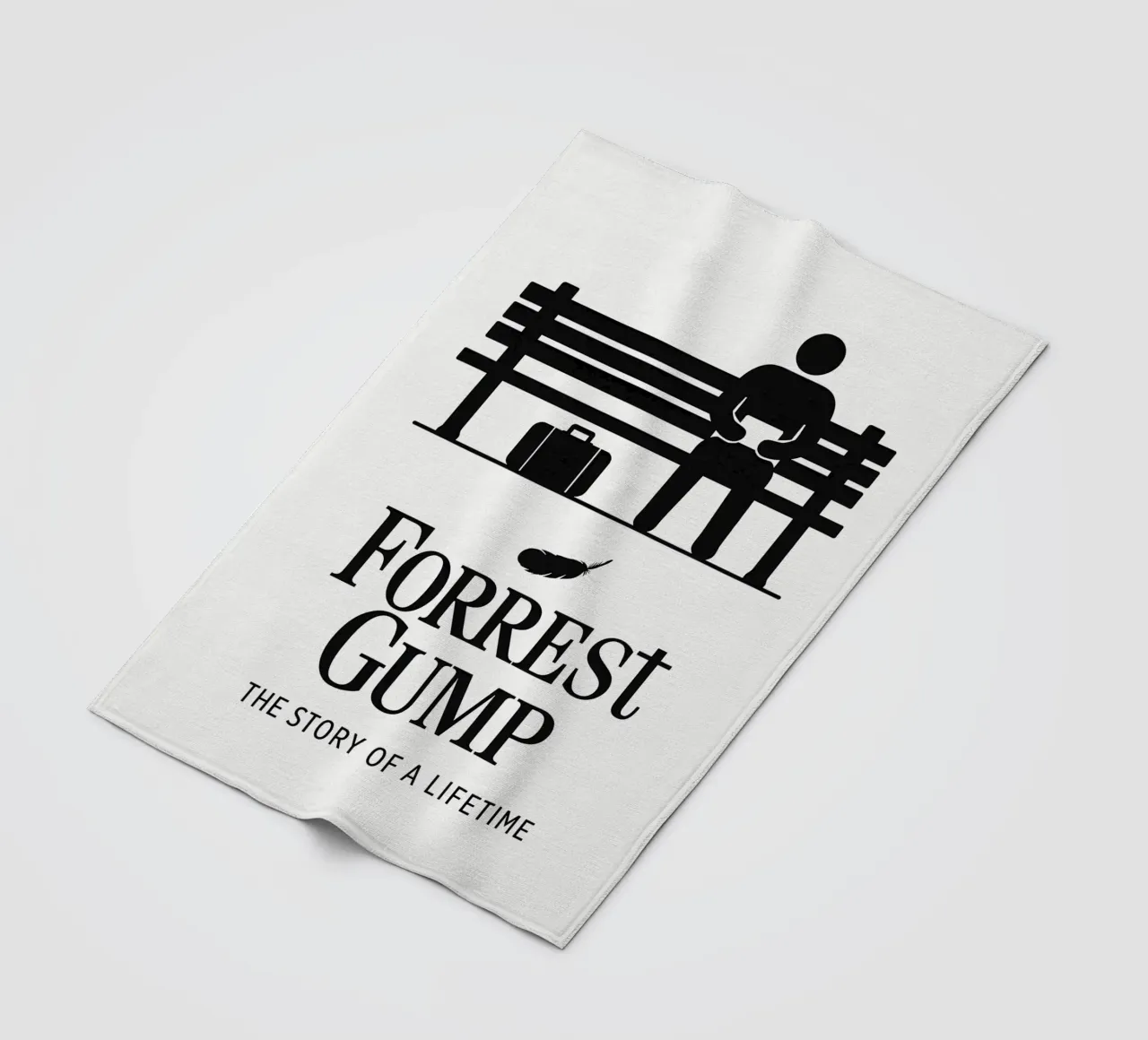 Forrest Gump Print coperta in pile da MoviesArt