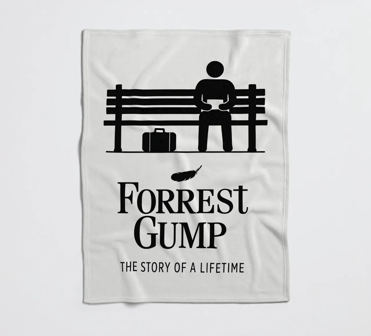 Forrest Gump Print coperta in pile da MoviesArt