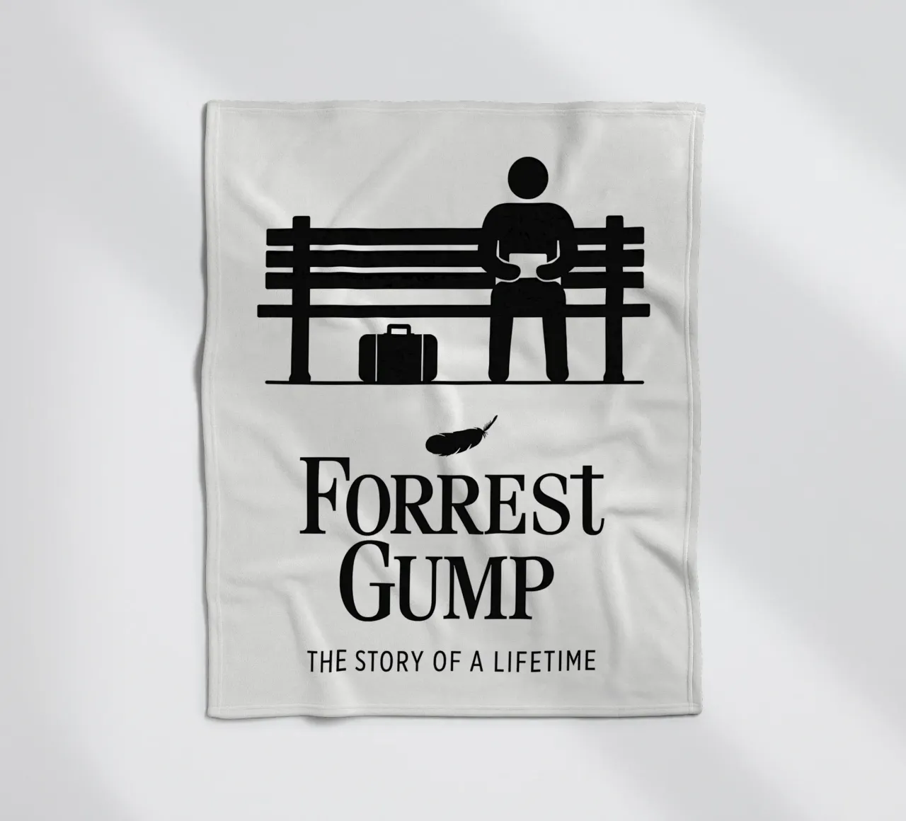 Forrest Gump Print coperta in pile da MoviesArt