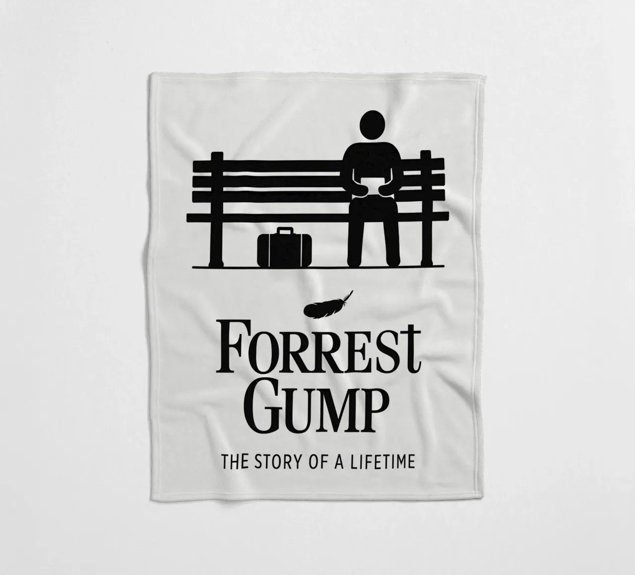 Forrest Gump Print coperta in pile da MoviesArt