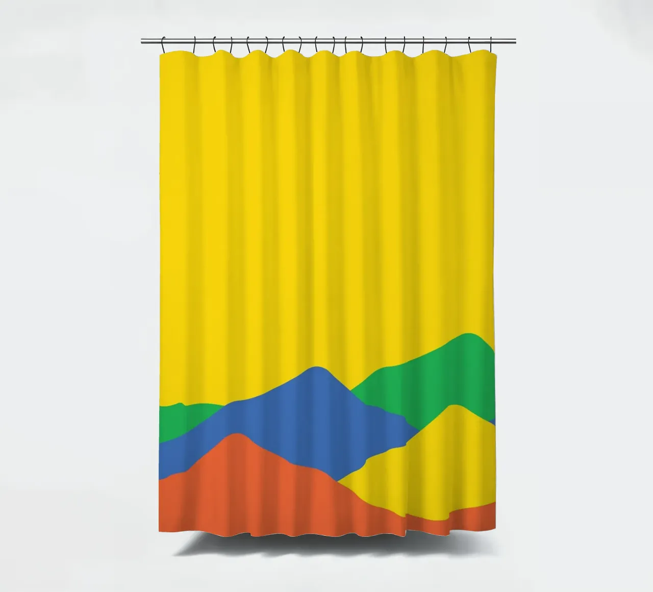 Mountain View Colorful tenda da doccia da galihstudio