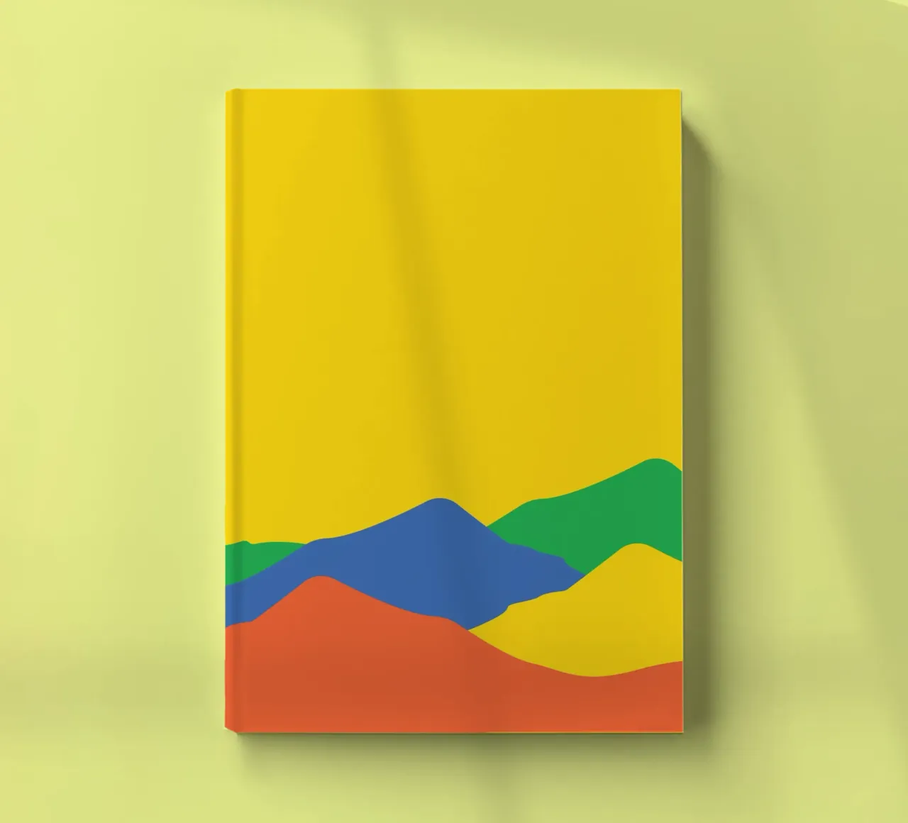 Mountain View Colorful notebook by galihstudio