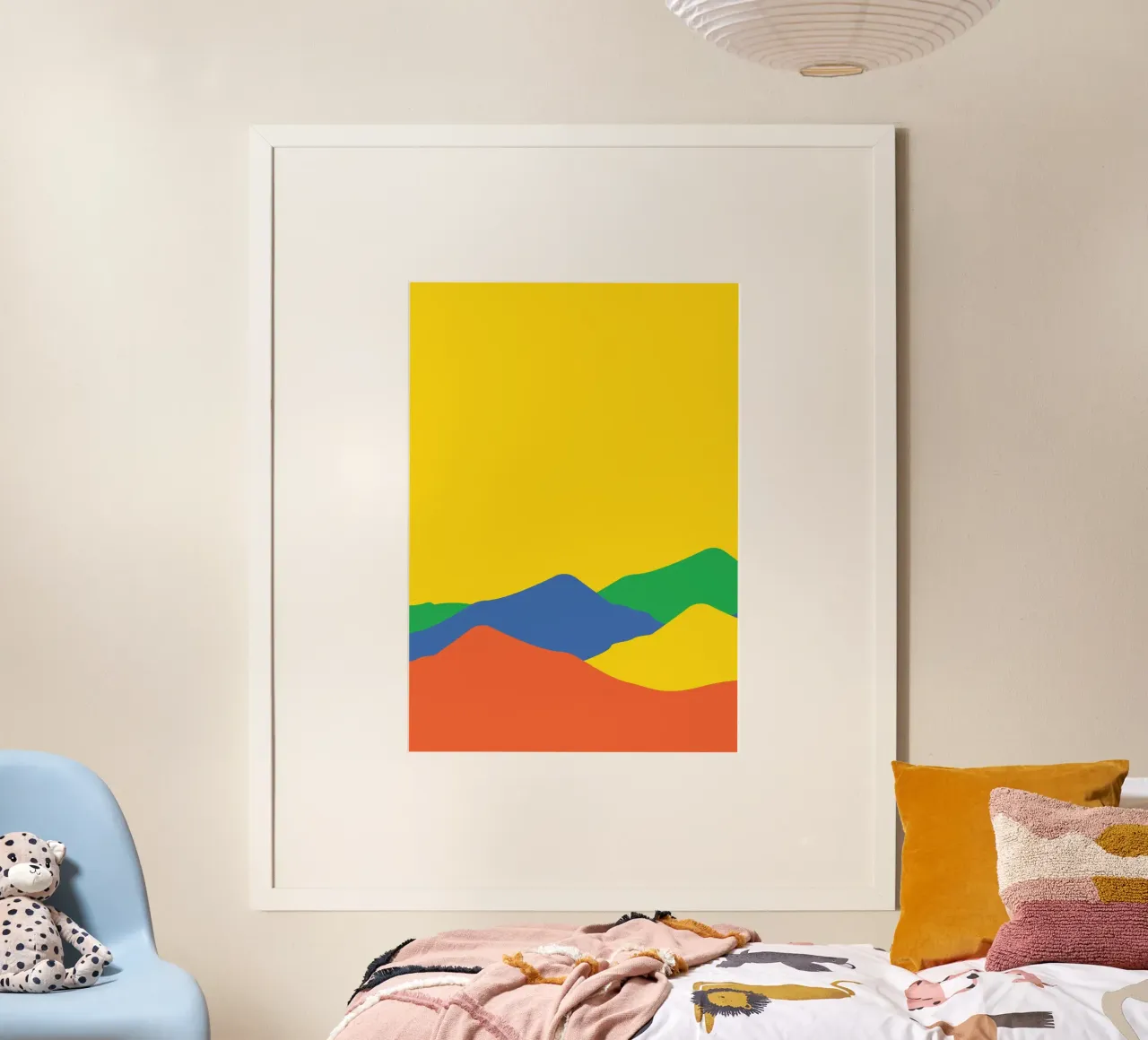 Mountain View Colorful carta hahnemühle da galihstudio