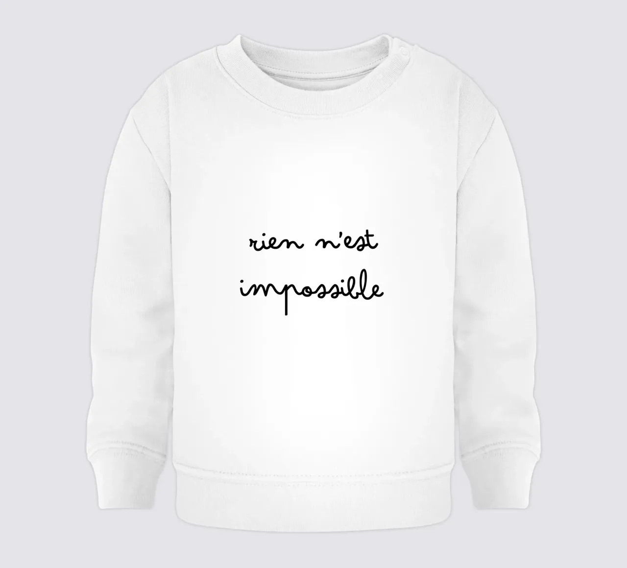 Rien n'est impossible felpa neonato da TCHAK ART