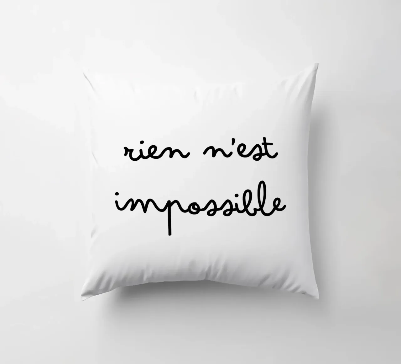 Rien n'est impossible cuscino da TCHAK ART