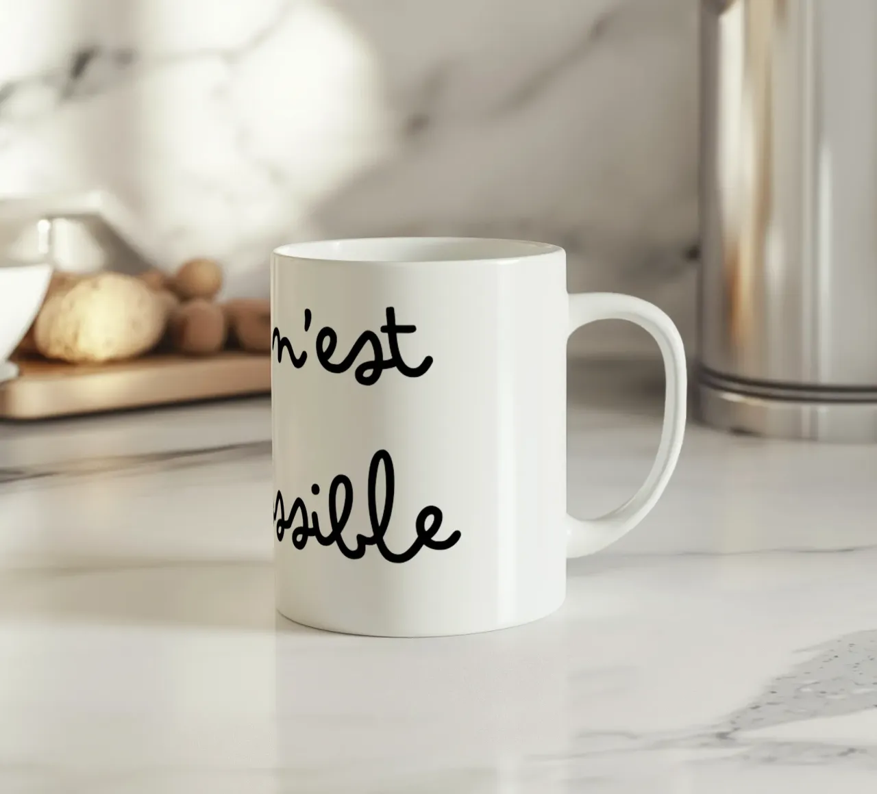Rien n'est impossible tazza in ceramica da TCHAK ART