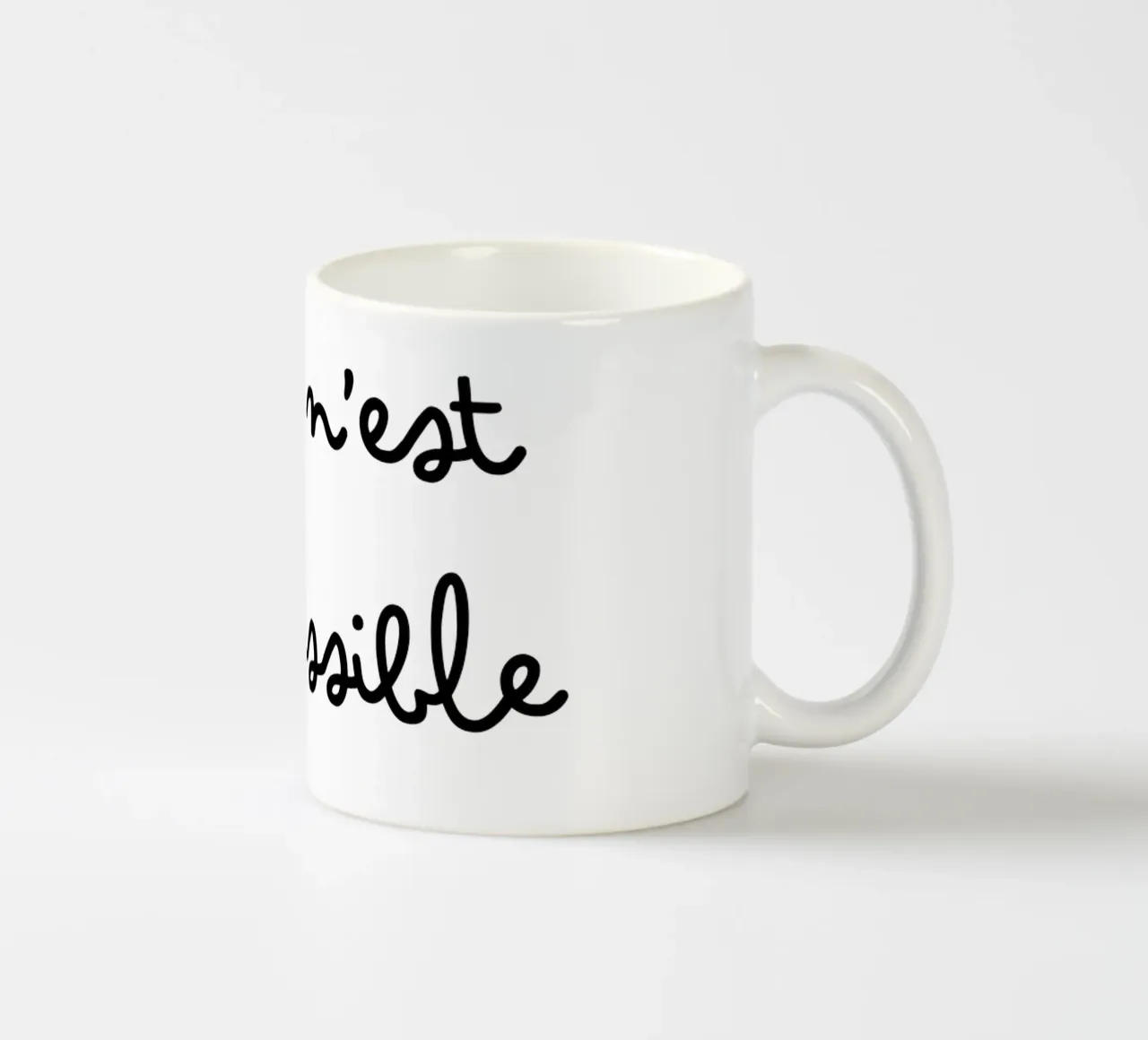 Rien n'est impossible tazza in ceramica da TCHAK ART