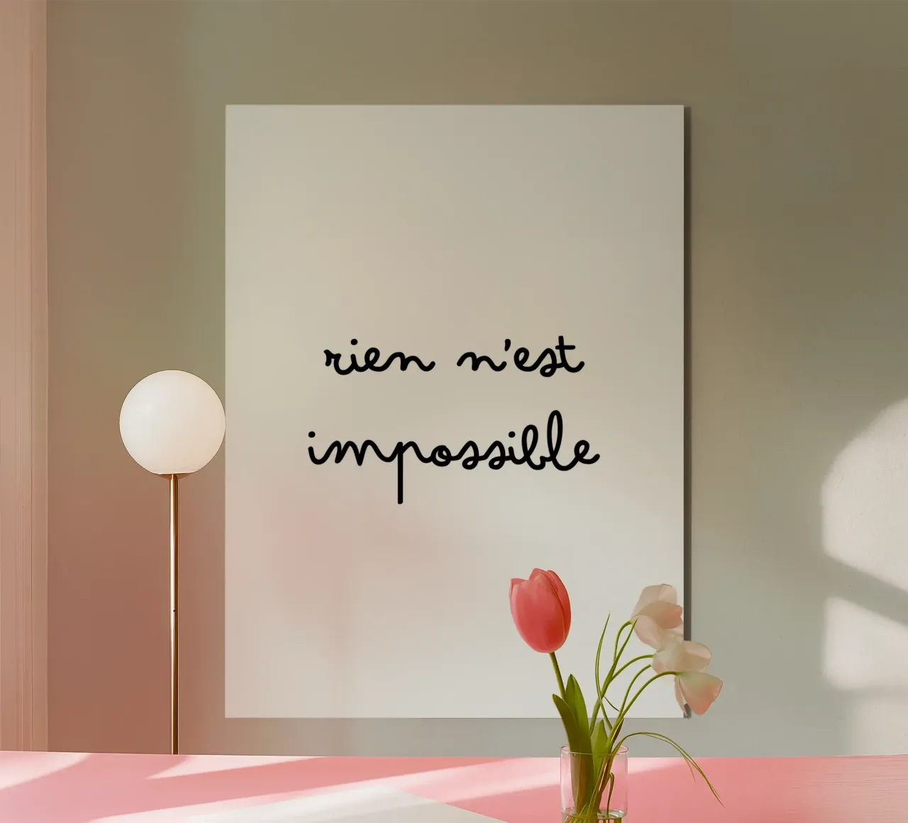 Rien n'est impossible alluminio dibond da TCHAK ART