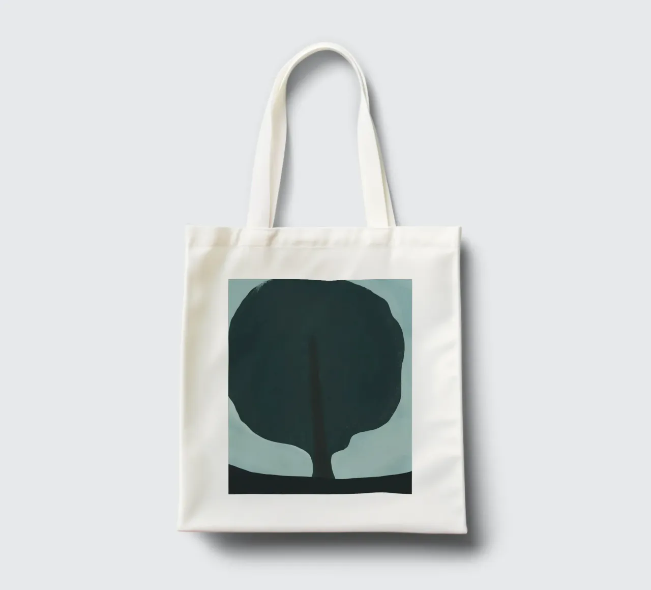 Silhouette di un albero scuro borsa in juta da Little Dean