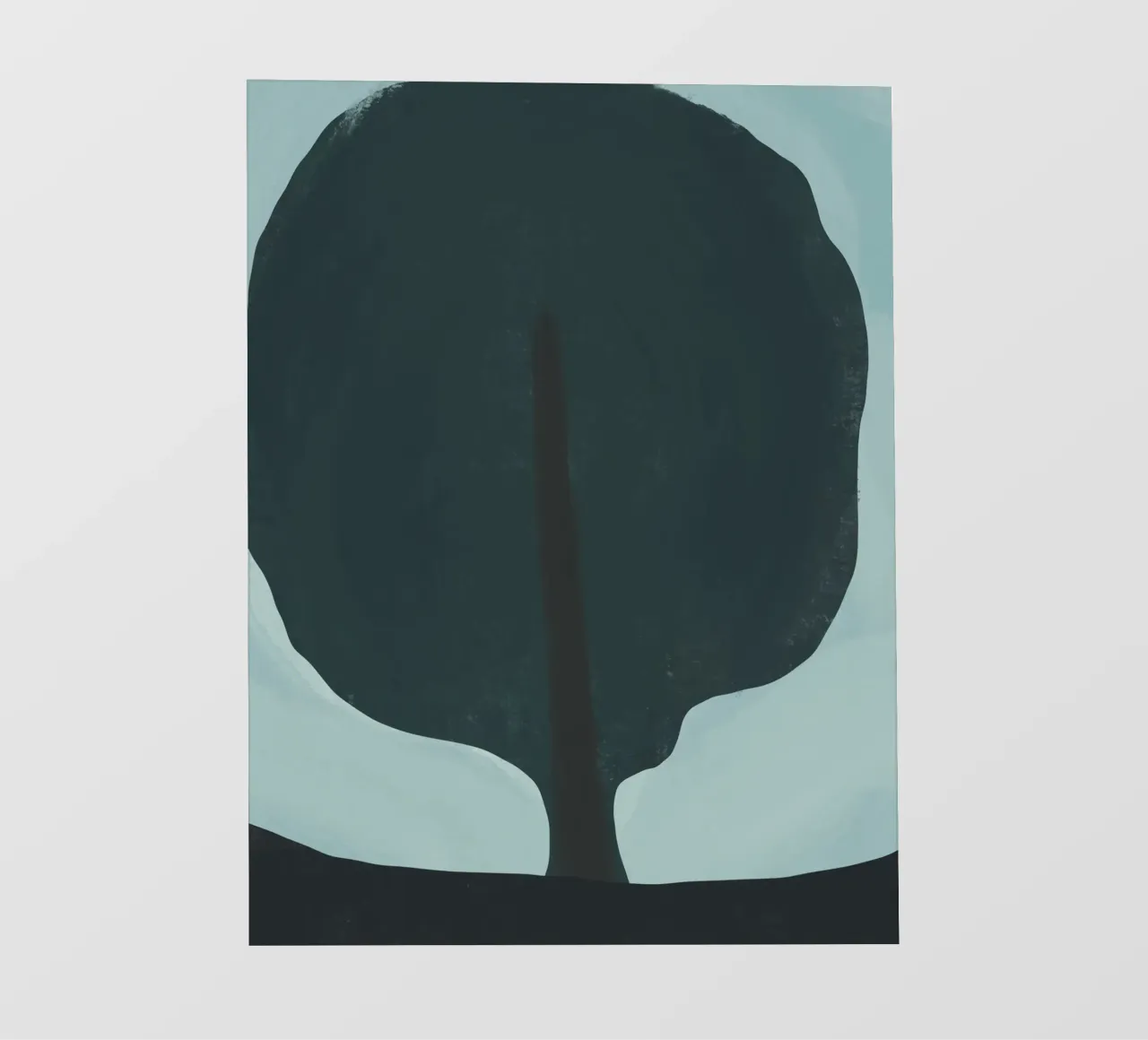 Silhouette di un albero scuro pellicola backlit da Little Dean
