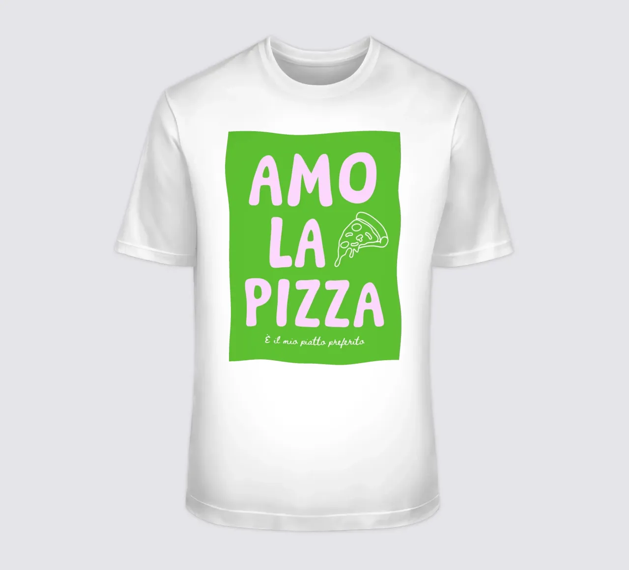 Amo la pizza - verschiedenen Farbvarianten t-shirt da Ohkimiko