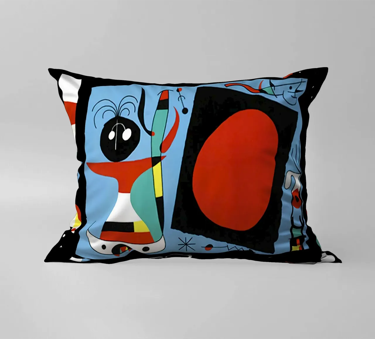 Joan Miro Donna con specchio cuscino da phillipp veisenberg