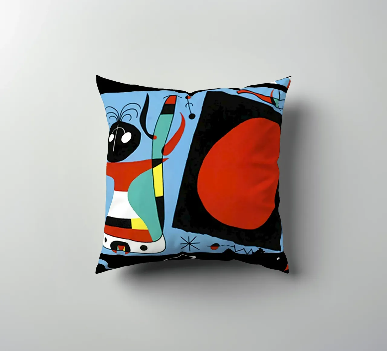 Joan Miro Donna con specchio cuscino da phillipp veisenberg