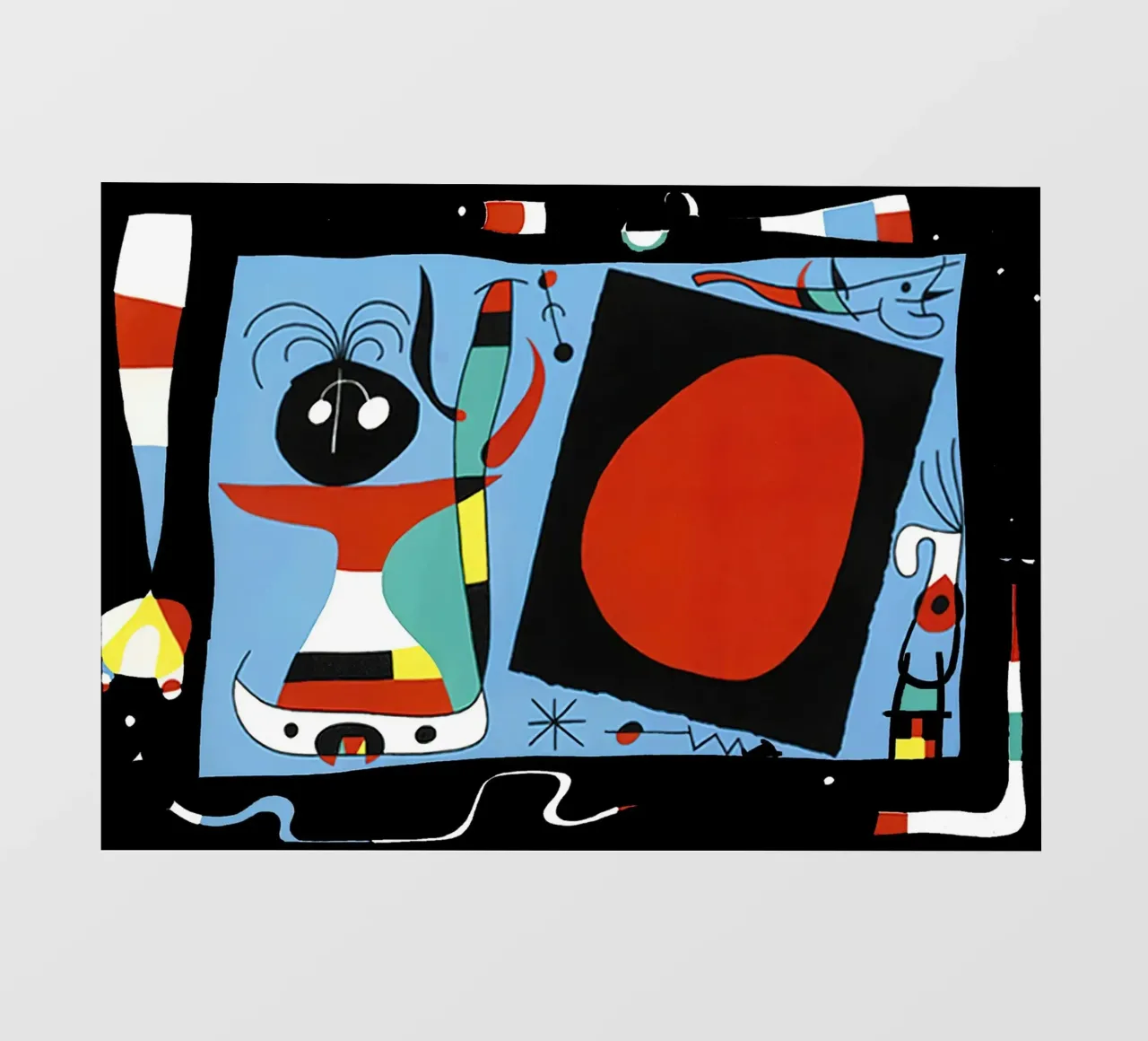 Joan Miro Donna con specchio pellicola backlit da phillipp veisenberg