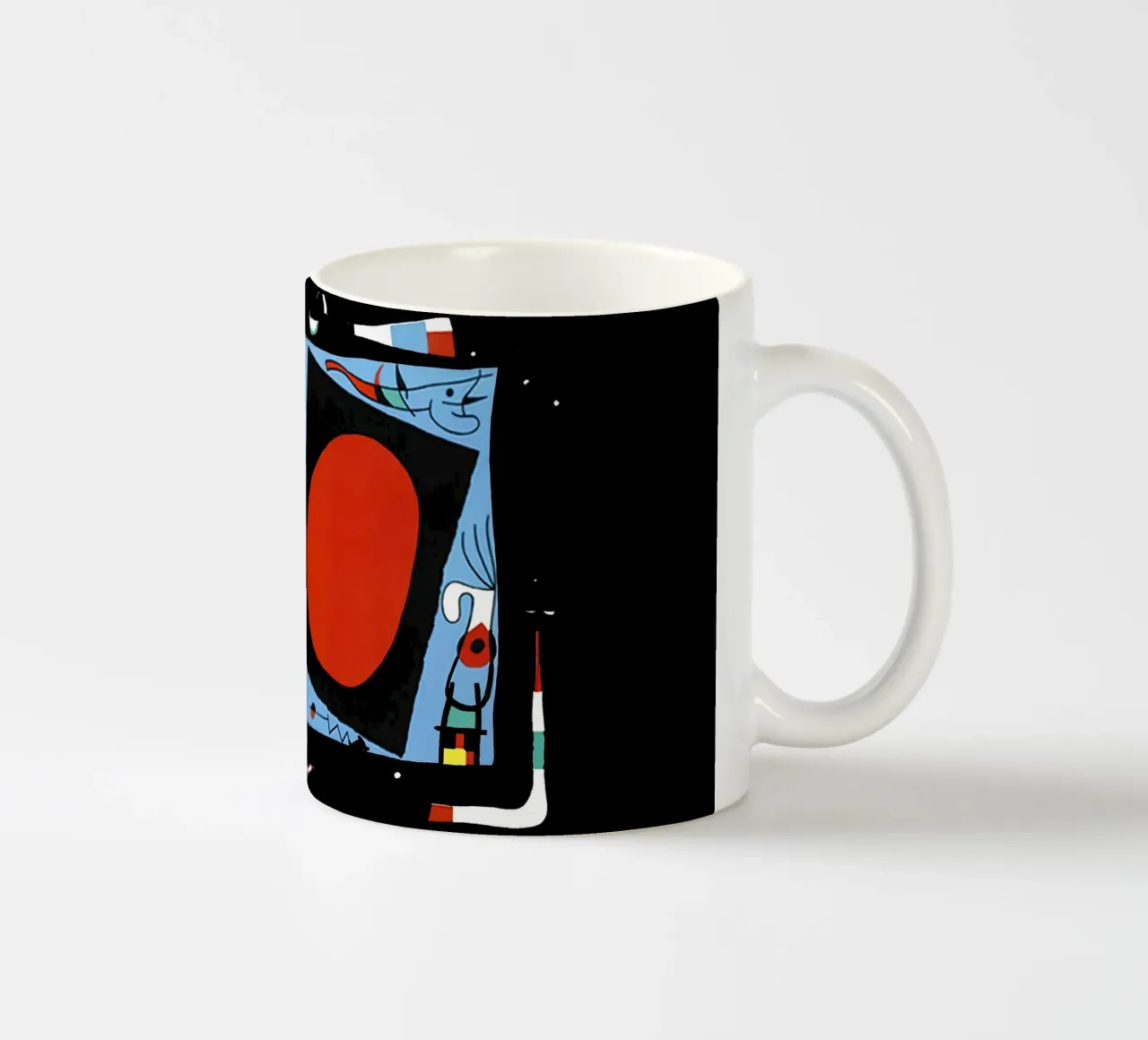 Joan Miro Donna con specchio tazza in ceramica da phillipp veisenberg