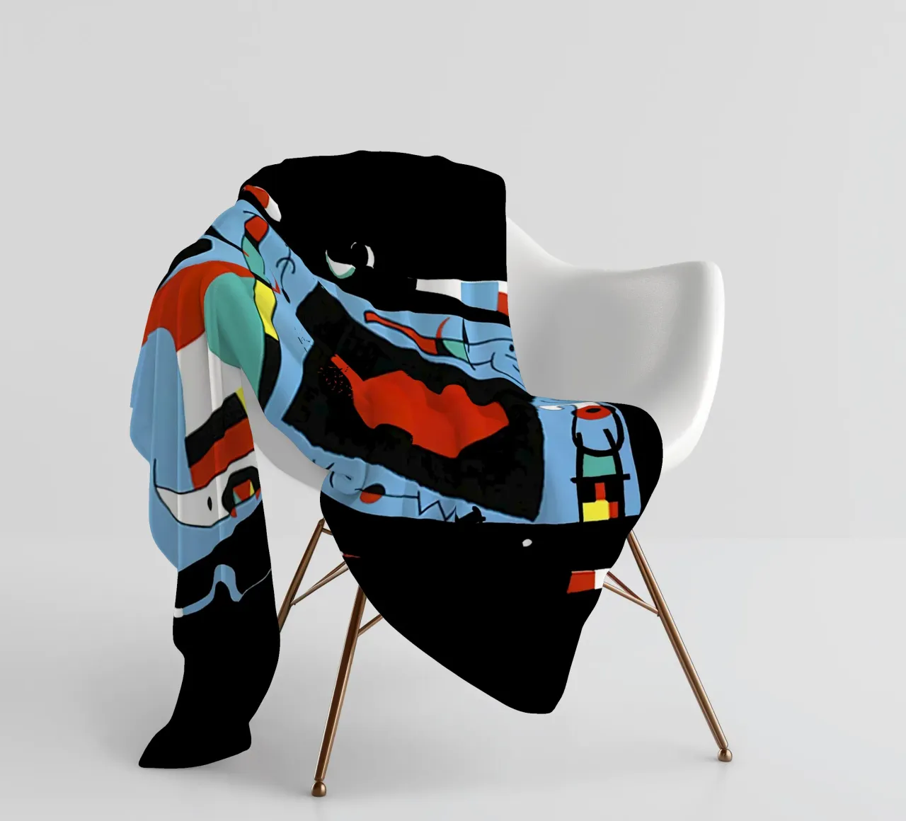 Joan Miro Donna con specchio coperta in pile da phillipp veisenberg