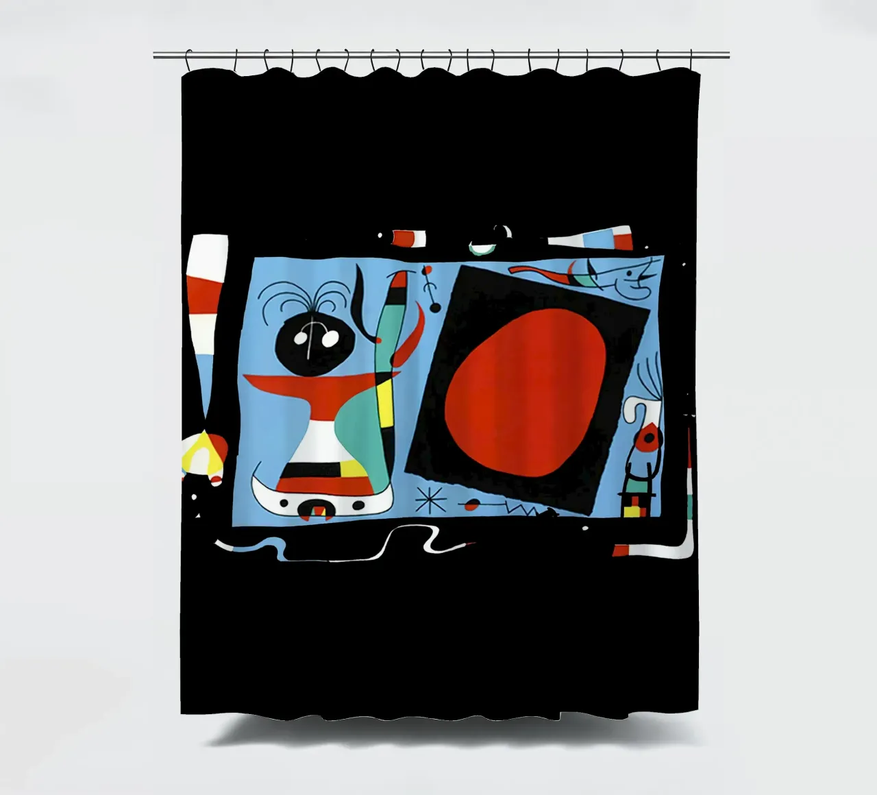 Joan Miro Donna con specchio tenda da doccia da phillipp veisenberg