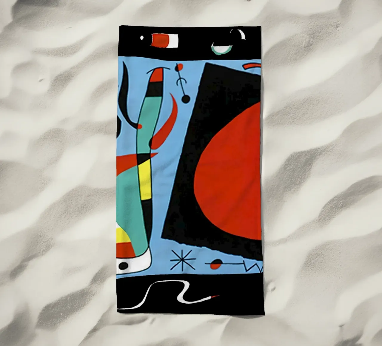 Joan Miro Donna con specchio telo mare da phillipp veisenberg