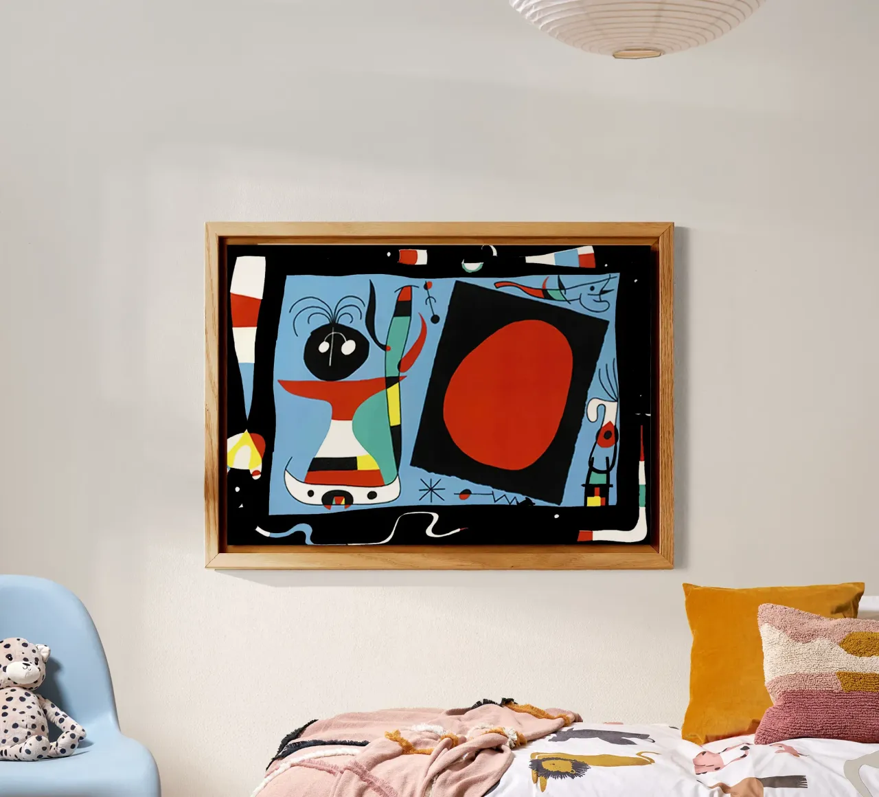 Joan Miro Donna con specchio alluminio dibond da phillipp veisenberg