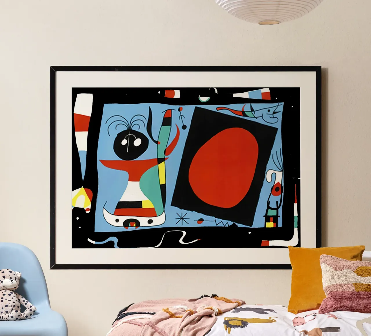 Joan Miro Donna con specchio carta hahnemühle da phillipp veisenberg