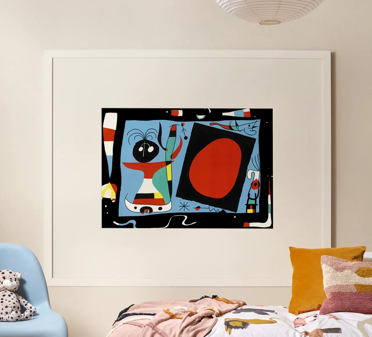 Joan Miro Donna con specchio carta hahnemühle da phillipp veisenberg