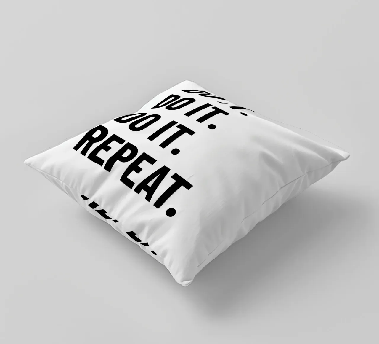 Motivation: Do it. Repeat. black. Inspiration. cuscino da RB-Quotes