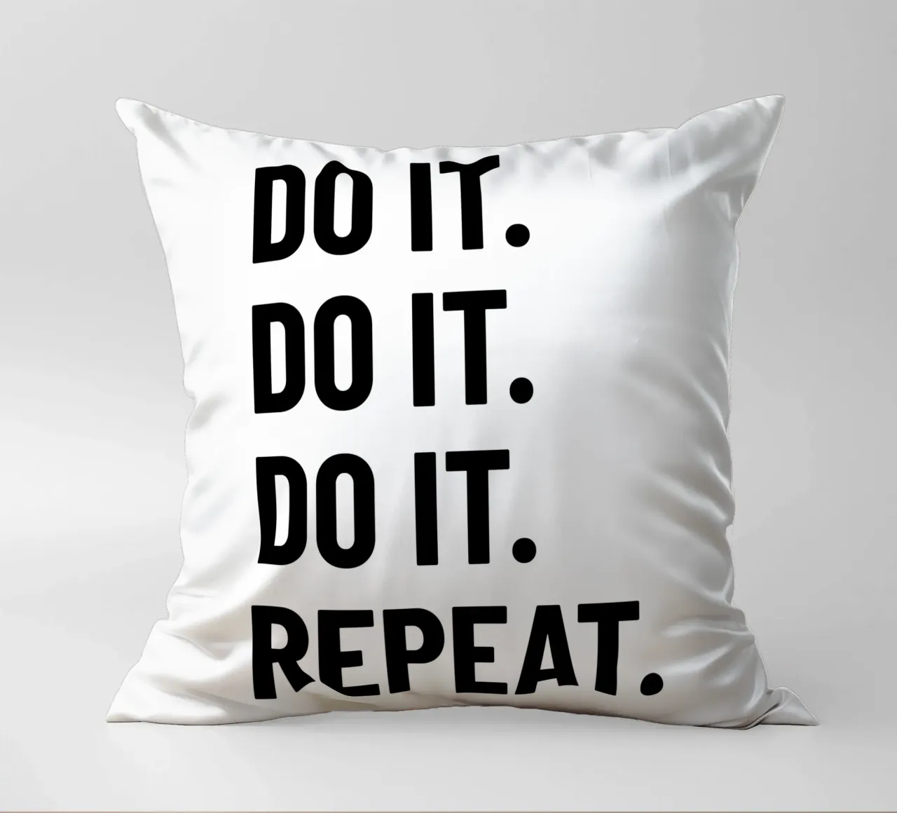Motivation: Do it. Repeat. black. Inspiration. cuscino da RB-Quotes