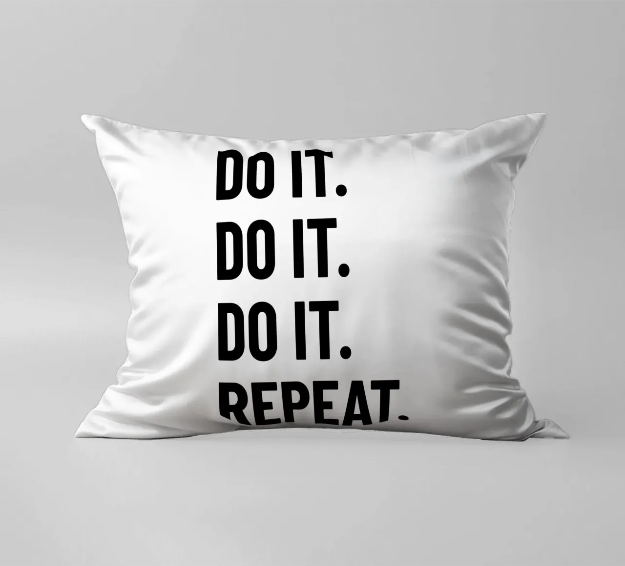 Motivation: Do it. Repeat. black. Inspiration. cuscino da RB-Quotes