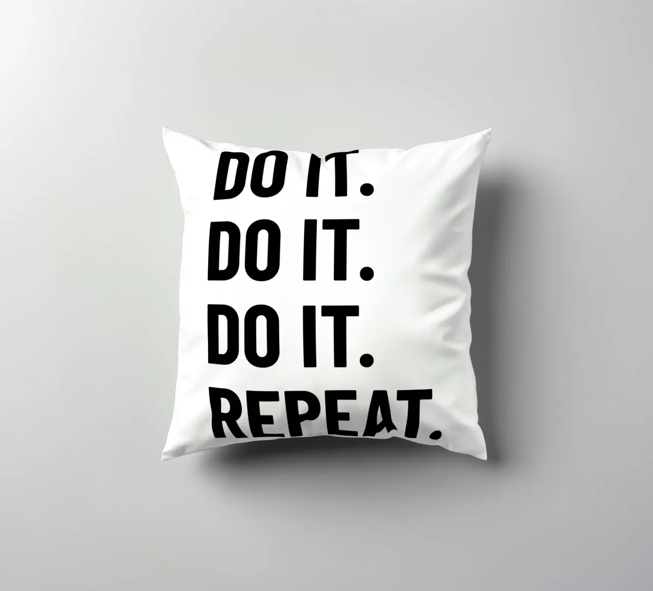Motivation: Do it. Repeat. black. Inspiration. cuscino da RB-Quotes