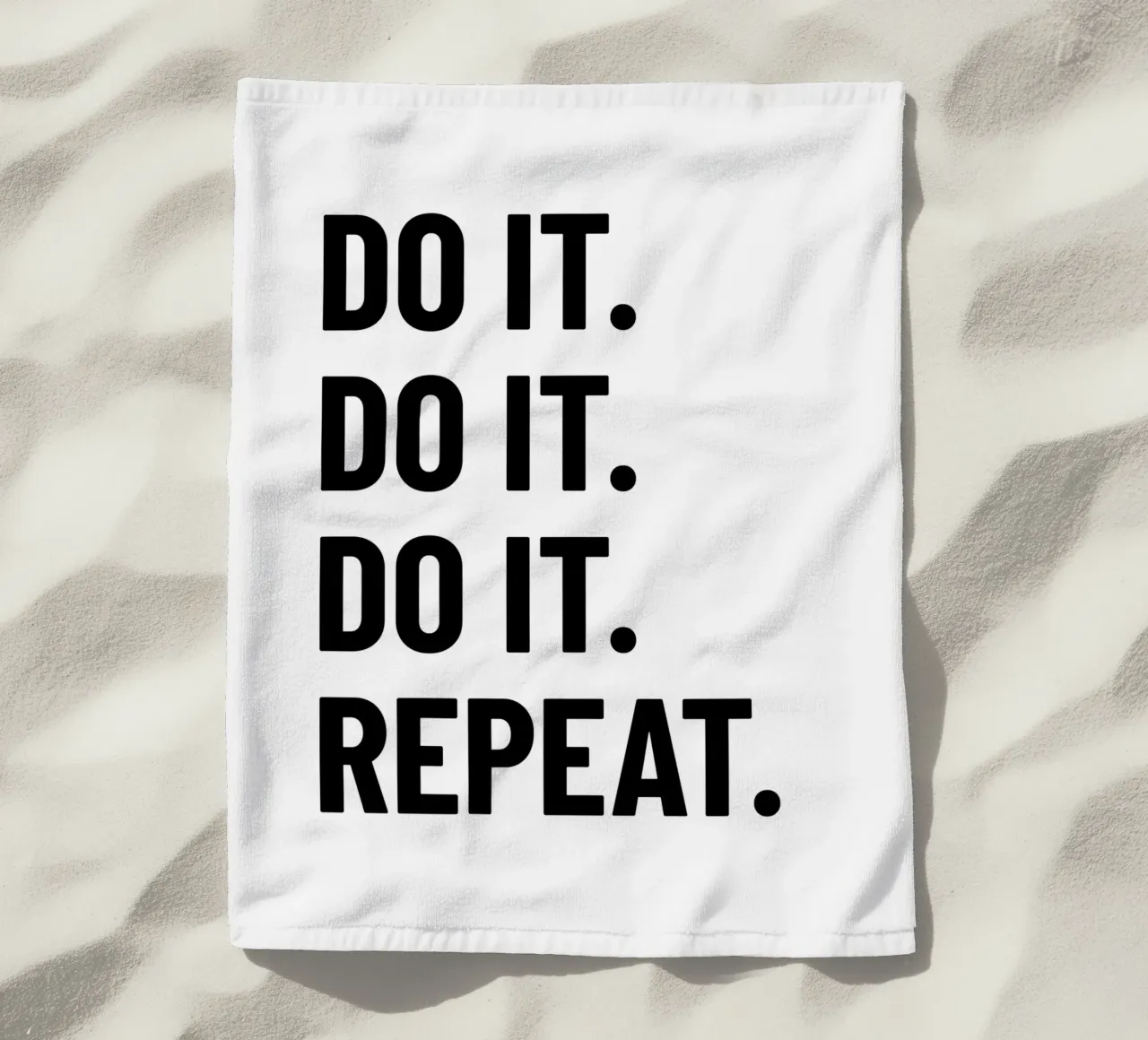 Motivation: Do it. Repeat. black. Inspiration. telo mare da RB-Quotes