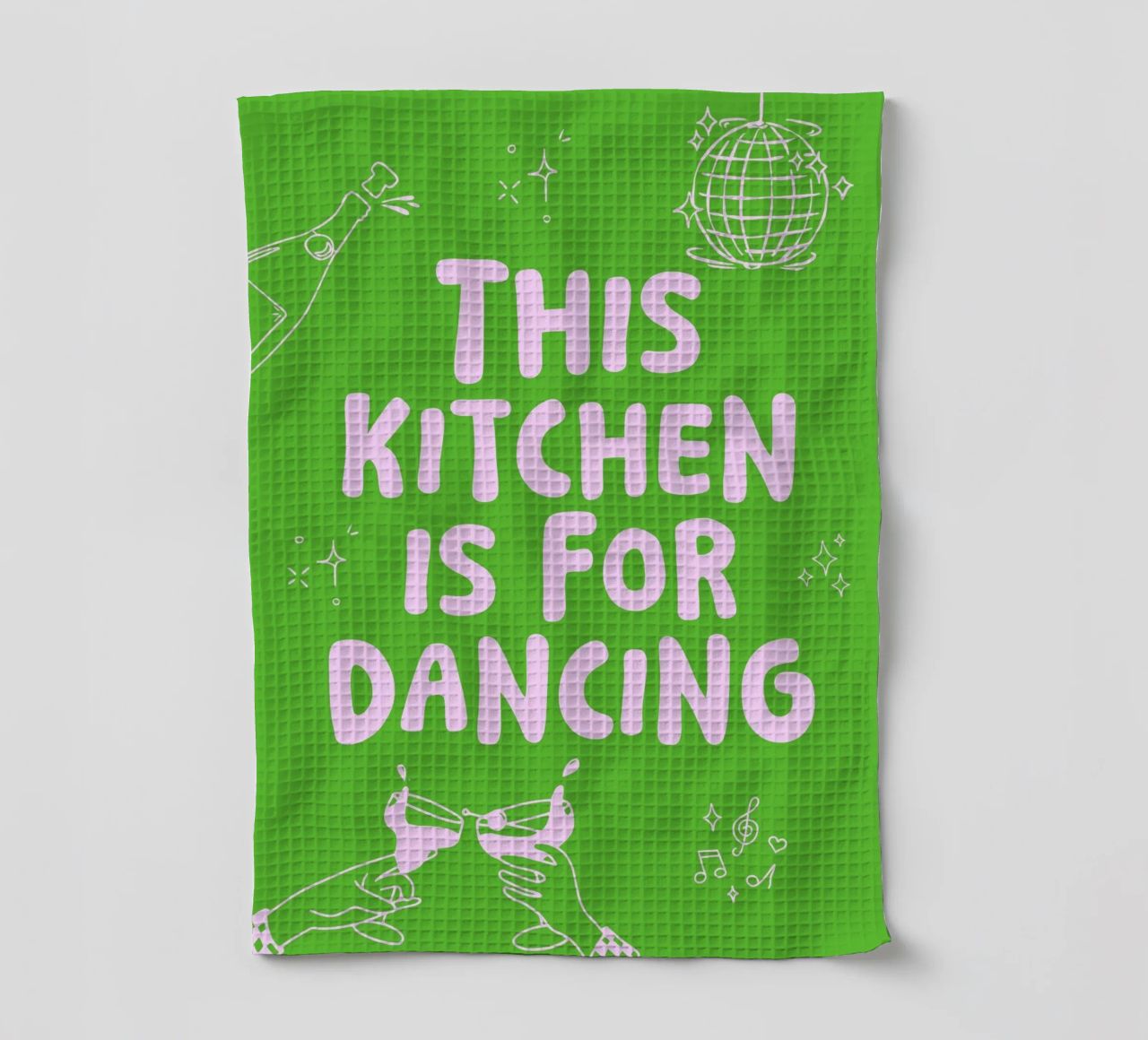 This kitchen is for dancing - mehrerer Farbvarianten torchon de Ohkimiko