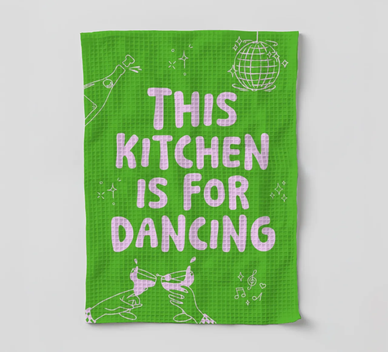 This kitchen is for dancing - mehrerer Farbvarianten canovaccio da cucina da Ohkimiko