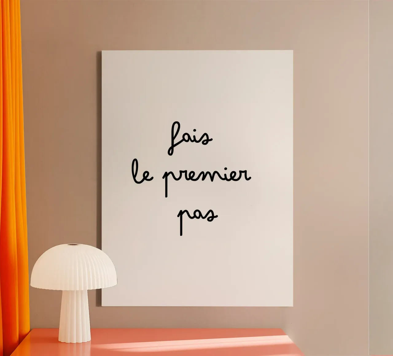 Take the first step canvas with Floater frame by TCHAK ART