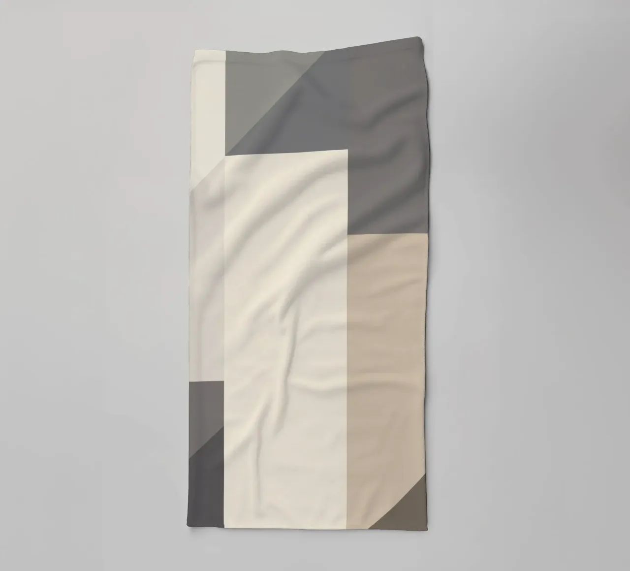 Creamy color blocks towel by Little Dean