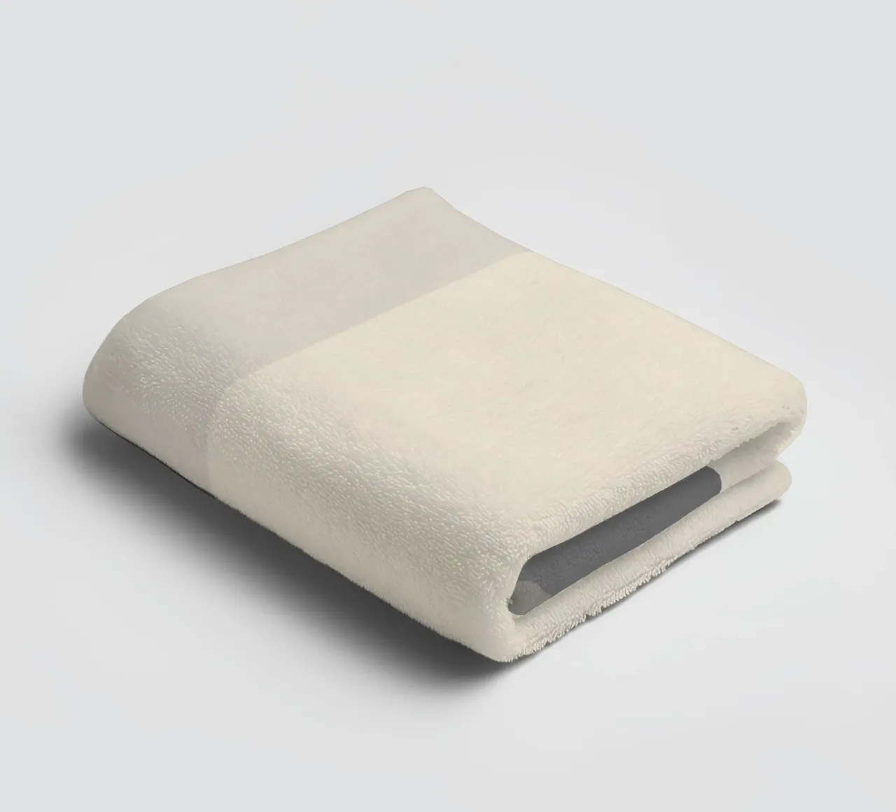 Creamy color blocks towel by Little Dean