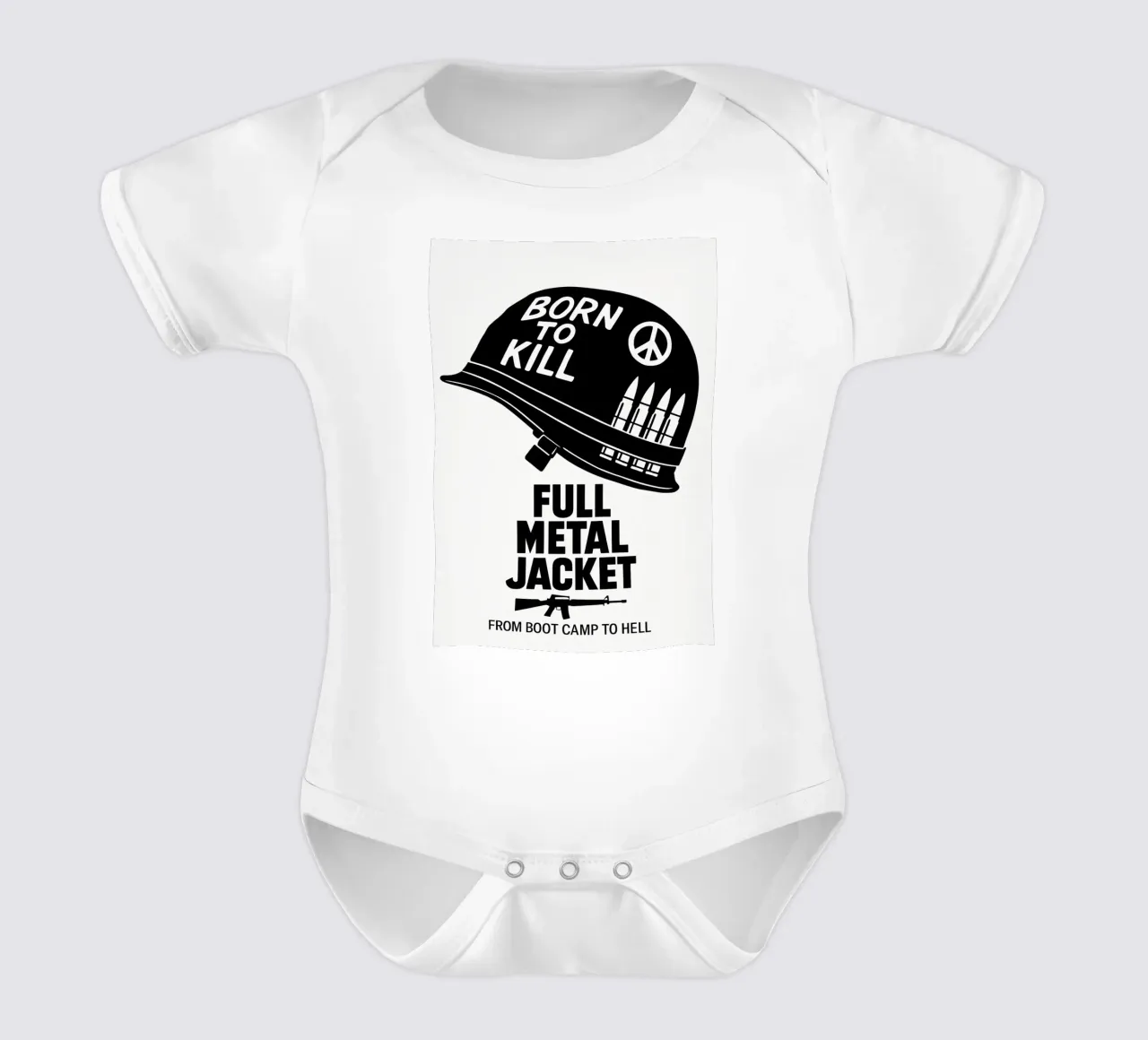 Full Metal Jacket Print babyrompertje korte mouwen van MoviesArt