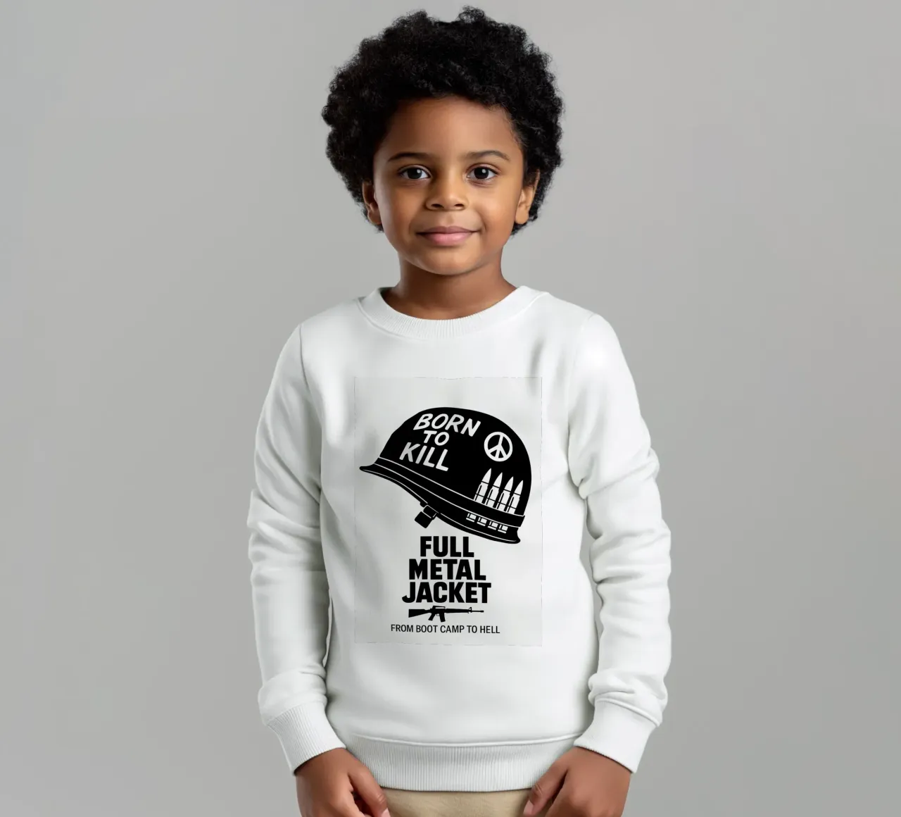 Full Metal Jacket Print felpa bambino da MoviesArt