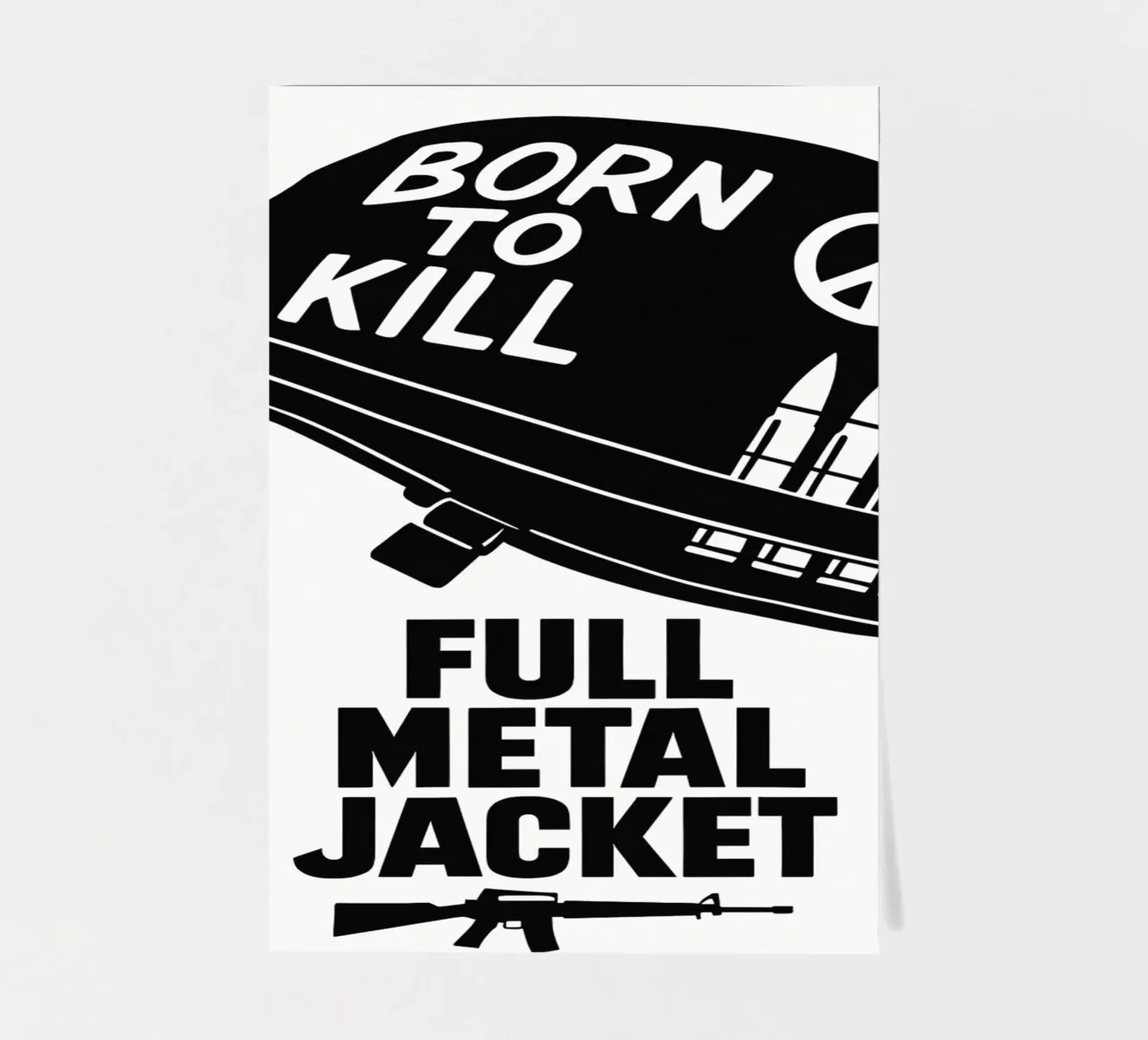 Full Metal Jacket Print sticker sheet by MoviesArt