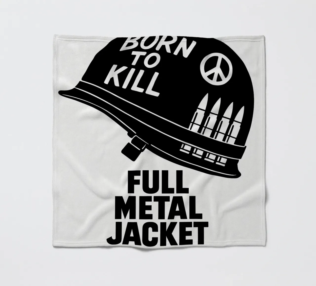 Full Metal Jacket Print fleece blanket by MoviesArt