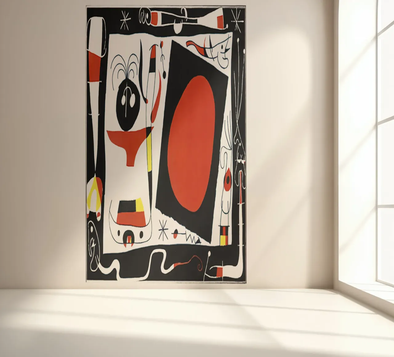 Joan Miro Woman with mirror photo wallpaper by phillipp veisenberg