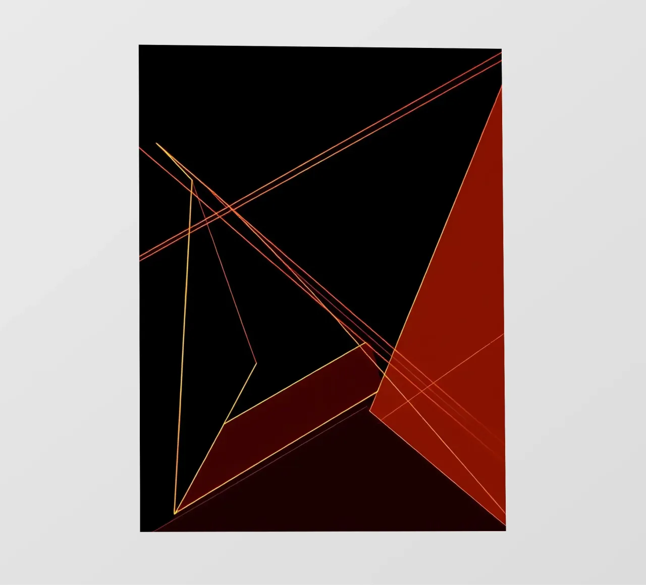 Abstrakt Geo Rot telo in pvc da kosinsart.gallery