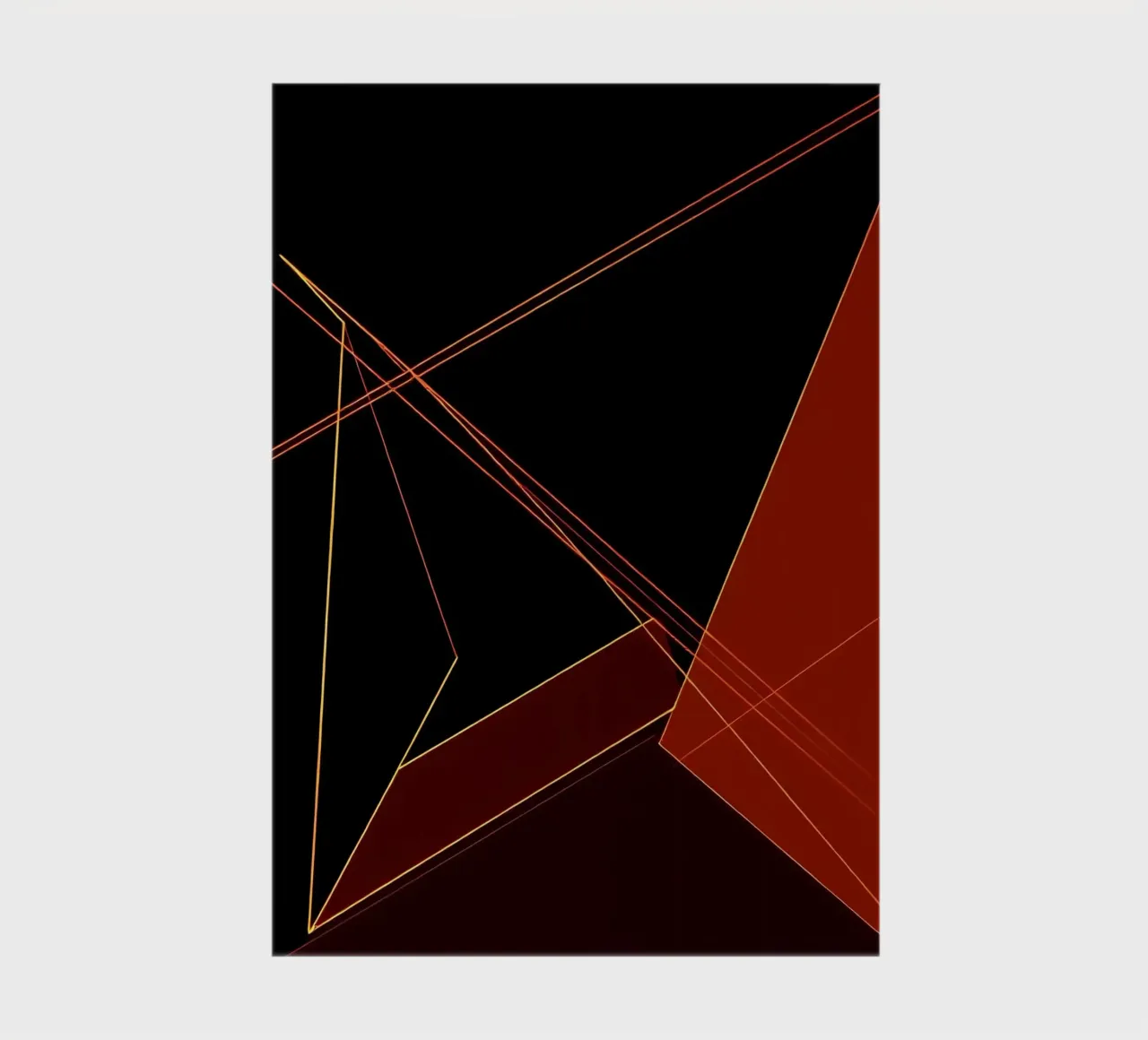 Abstrakt Geo Rot notebook by kosinsart.gallery