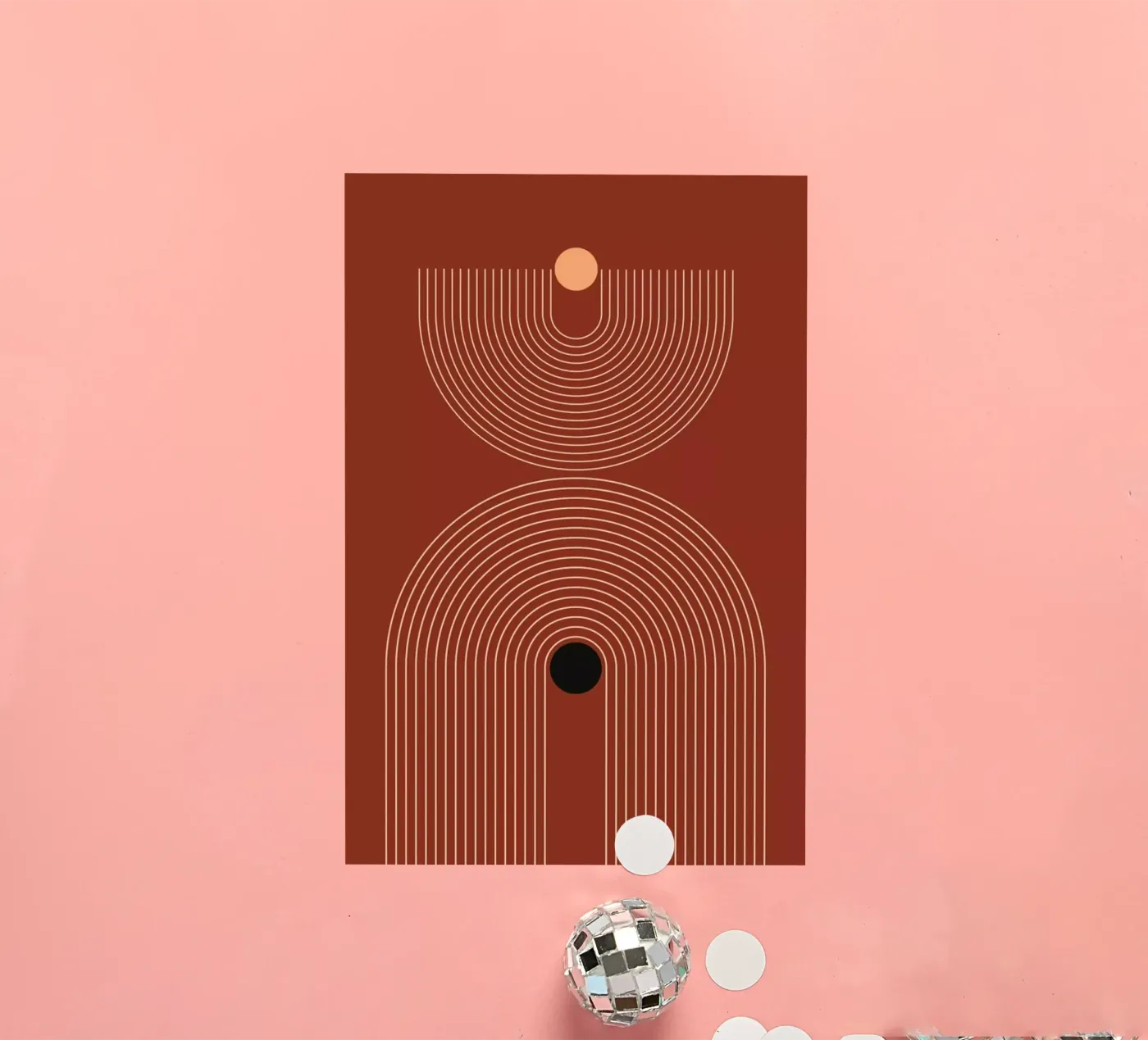 Boho Rainbow sticker van Mottos by Sinan Saydik