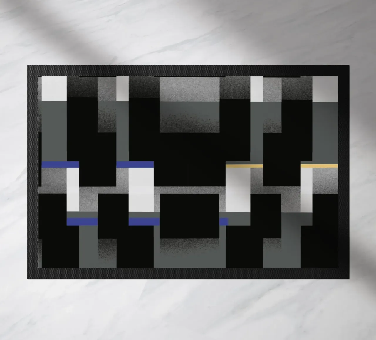 Glitches pattern 06 doormat by Little Dean