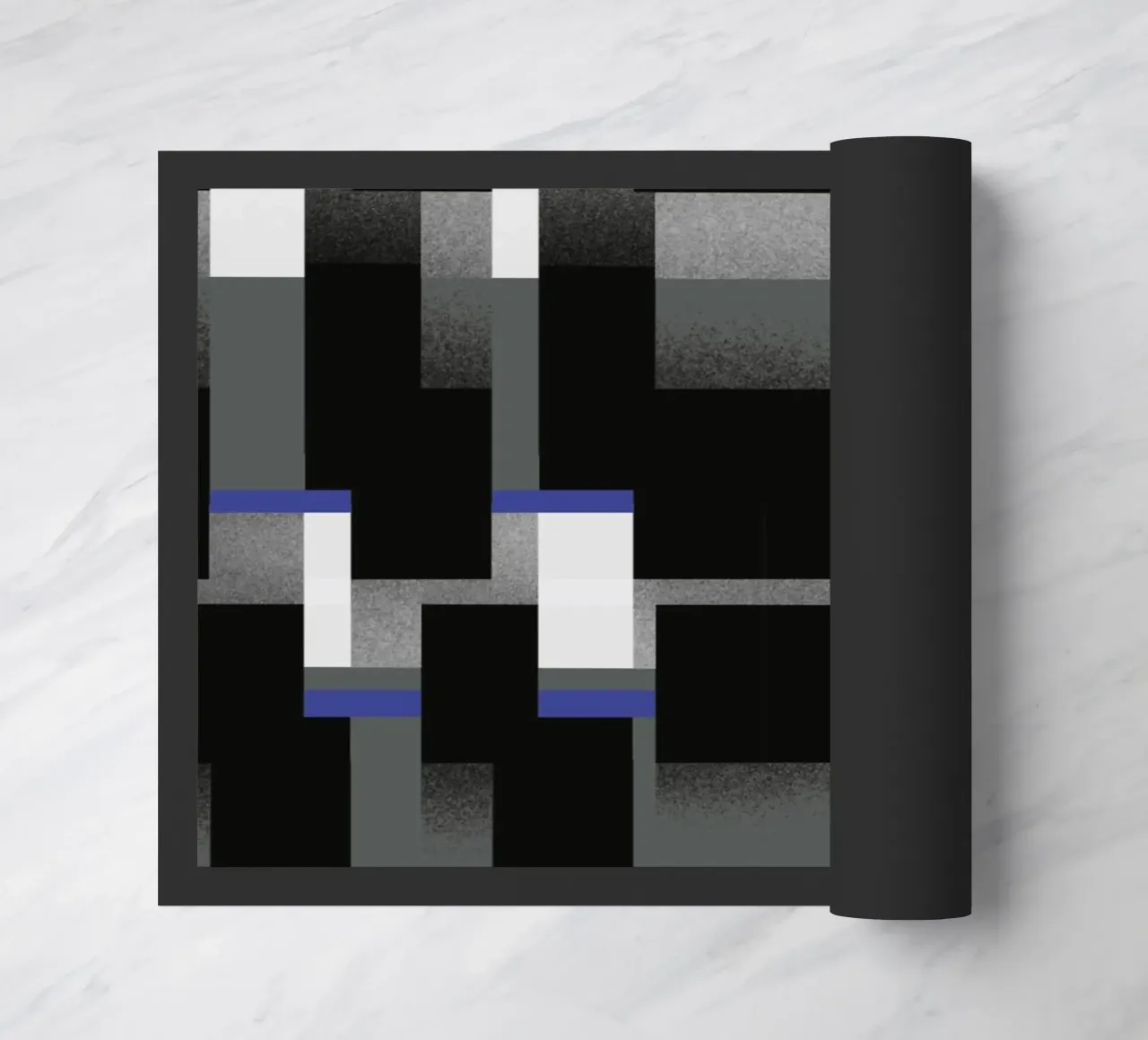 Glitches pattern 06 doormat by Little Dean