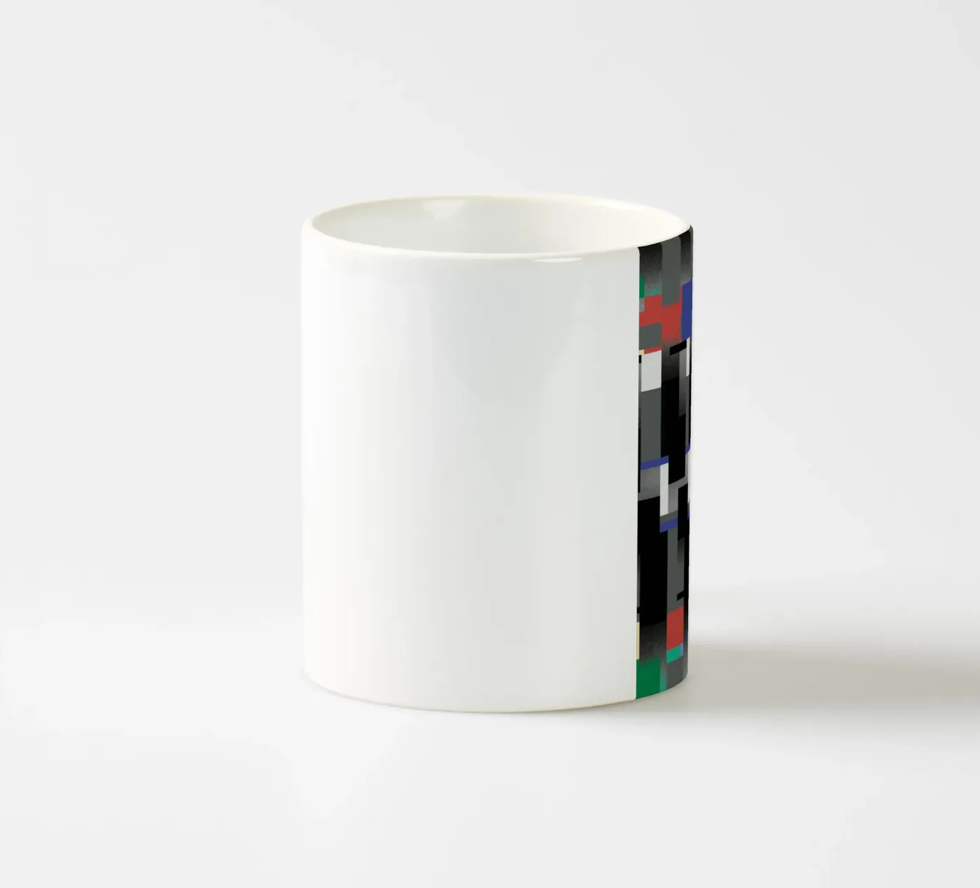 Glitches pattern 06 ceramic mug by Little Dean