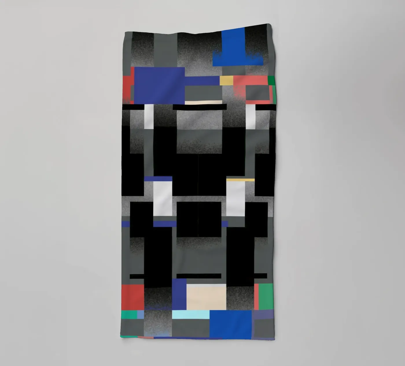 Glitches pattern 06 towel by Little Dean