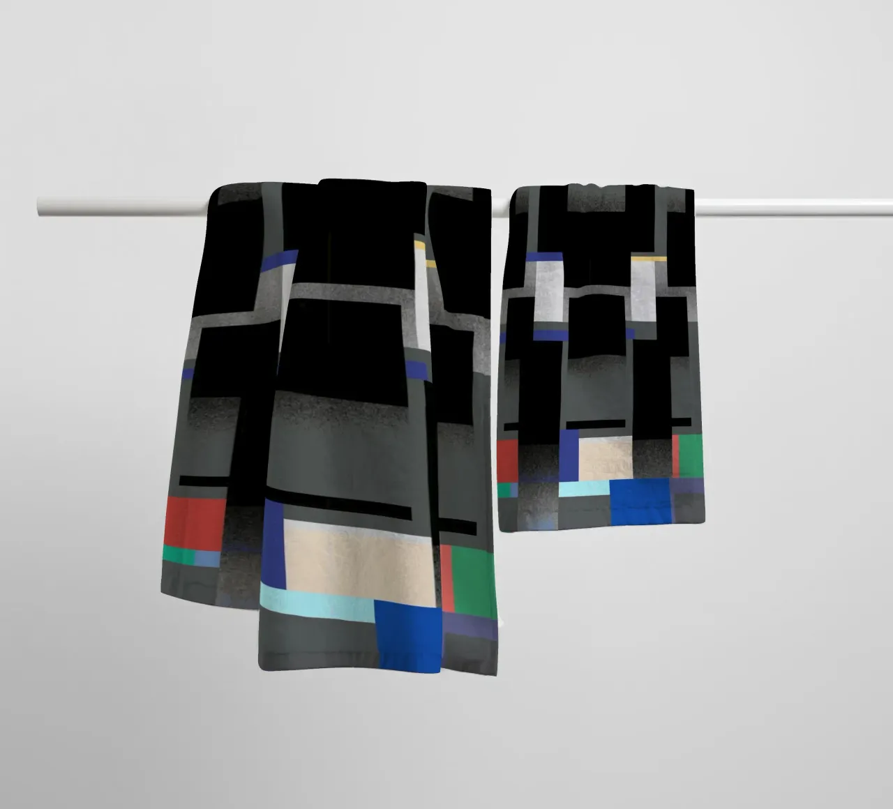 Modello Glitches 06 asciugamano da bagno da Little Dean